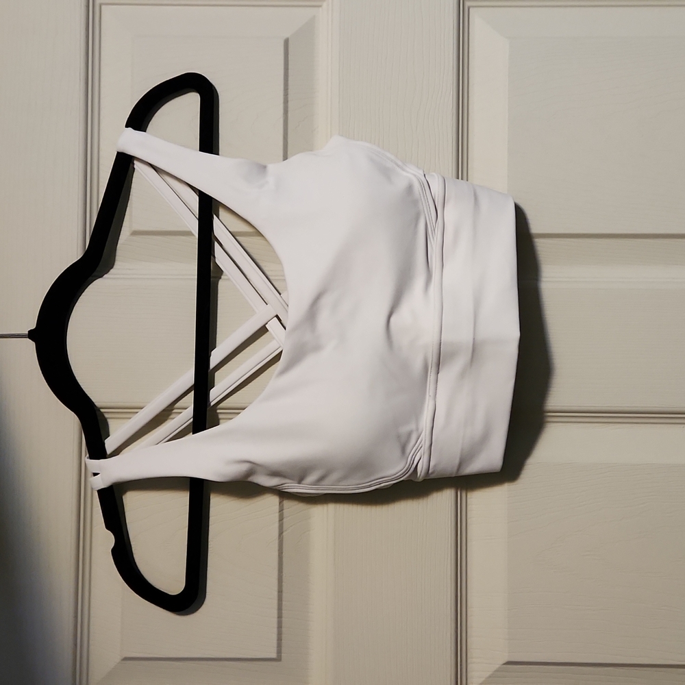 White sports bra
